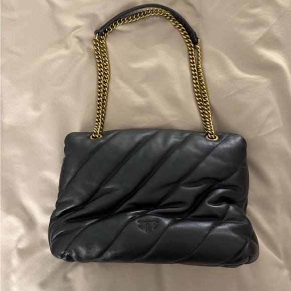 PINKO Love Puff Big Classic Leather Convertible Bag